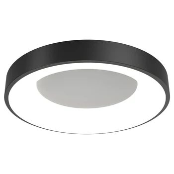  Современный затемняемый дистанционный черно белый светодиодный потолочный светильник для освещения Кафе Офиса Спальни кухни гостиной и квартиры