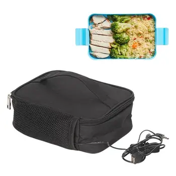  Сумка для ланча с USB-подогревом, Водонепроницаемая Портативная коробка для пищевых контейнеров с электрическим подогревом, Сумка для пикника, Дорожная студенческая сумка для еды