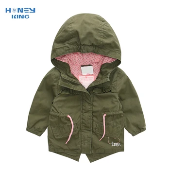  HONEYKING Весенне-осенняя детская одежда Куртка для мальчика Детское милое пальто Детская ветровка с капюшоном Куртка для мальчика