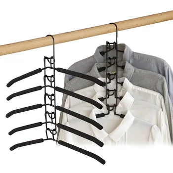  Компактная 5-слойная вешалка для помещений, Съемная сушилка для одежды, держатель для бытовых цельных вешалок для одежды.