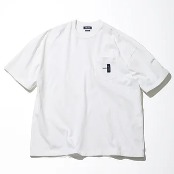  Летняя новинка 2023 года, футболка NAUTICA JAPAN Hasegawa TOO HEAVY в тяжелом весе со свободным карманом и короткими рукавами