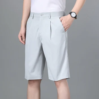  Новая мужская Летняя Свободная Прямая трубка, однотонный красивый модный тренд, 5-точечные брюки, Корейские повседневные молодежные универсальные простые короткие