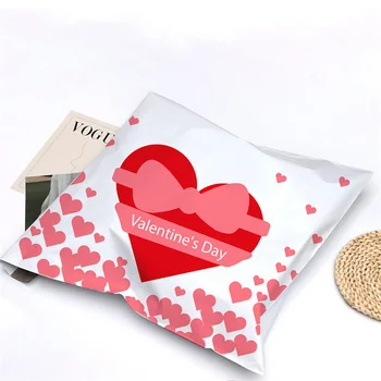  Почтовые пакеты Love Shape для упаковки товаров в виде Мультяшной фарфоровой Панды, Отправляющие посылку в конверте, Доставка товаров для малого бизнеса