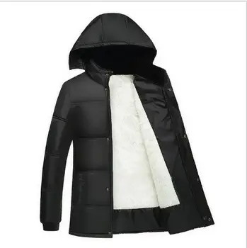  MRMT 2023 Абсолютно Новые Мужские Куртки Плюс Бархатное Длинное Пальто с капюшоном на хлопковой подкладке для Мужчин, Теплая Куртка с хлопковой подкладкой, Одежда