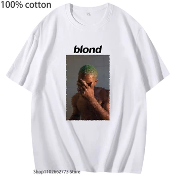  Музыкальная рубашка R & B, Футболки Frank O-ocean Blond, Эстетичные Футболки для Мужчин, Летняя одежда из 100% хлопка, Женские топы в стиле Харадзюку, Мягкие футболки