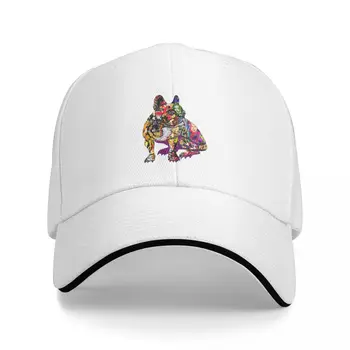  Новая бейсбольная кепка с изображением французского бульдога в виде граффити, бейсбольная кепка, женская мужская кепка