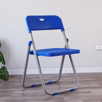  Синие Складные Акцентные Стулья, Обеденный Уникальный Стол, Минималистичное Кресло Для Чтения, Креативная Мебель Для Салона, Гостиная WXH30XP