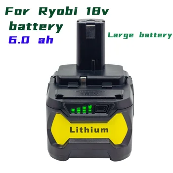  18 В Литий-ионный Сменный Аккумулятор для Ryobi ONE + P104 P105 P107 P106 RB18L60 RB18L50 RB18L40 Компактный Электроинструмент С Зарядным устройством