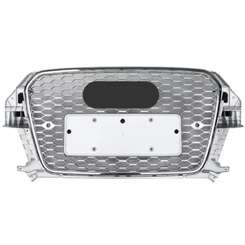  Центральная решетка радиатора переднего бампера для Audi Q3/SQ3 2013 2014 2015 2016 (Установка в стиле RSQ3) автомобильные аксессуары быстрая доставка