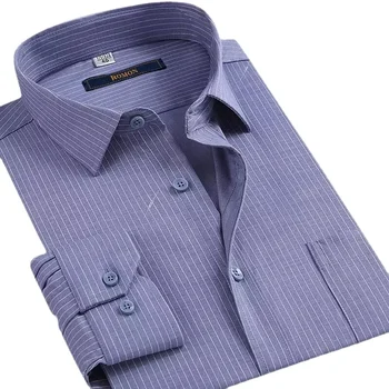  новое поступление, мужская деловая повседневная весенняя рубашка большого размера из чистого хлопка с длинными рукавами, без глажки, плюс размер S-4XL5XL6XL7XL8XL9XL