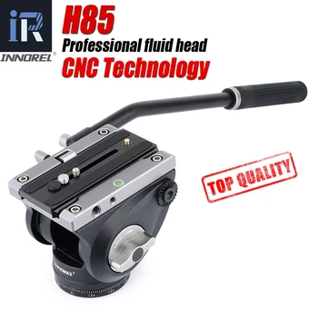  Технология H85 CNC Video Fluid Head с Гидравлическим Демпфированием нагрузки 10 кг регулируемые Штативные Головки Manfrotto 501PL Q. R. Plate для Монопода