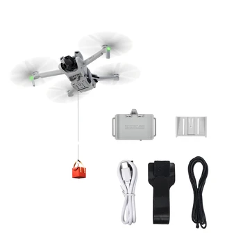 Система Сброса воздушных Капель Для DJI Mini 3/Mini3 Pro Drone Thrower Подарочная Доставка Спасательная Рыболовная Приманка Кольцо Отправитель Аксессуары