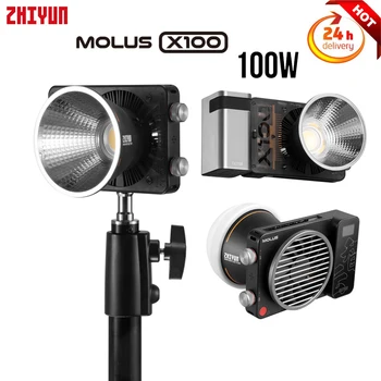 Zhiyun MOLUS X100 Светодиодный видеосветильник Карманный COB Light 100 Вт для фотосъемки, заполняющий свет для фотостудии, Видео YouTube/на открытом воздухе