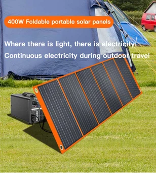  Солнечная панель мощностью 400 Вт, солнечная система для дома, полный комплект, Портативная солнечная зарядная панель, солнечный комплект