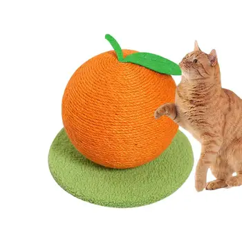  Когтеточки Для домашних кошек, Когтеточка для кошек в форме фруктов, Когтеточки из натурального Сизаля, 10-дюймовая Когтеточка и кошка