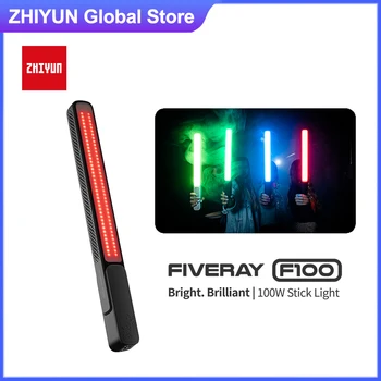  Zhiyun FIVERAY F100 LED Handheld RGB Video Light 100 Вт Лампа Для Фотосъемки Photo Video Light Для Tiktok/Youtube