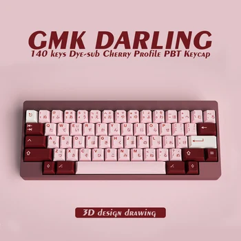  GMK Darling Large Set Cherry Profile DYE SUB PBT Keycap Японские Персонализированные Колпачки Для Механических клавиатур 61/64/68/75