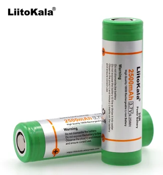  Liitokala 100% Новая аккумуляторная батарея 18650 2500 мАч 3,6 В 25R 20A для разрядки электронных сигарет