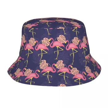  Шляпа с фламинго, модная солнцезащитная кепка, уличная шляпа рыбака для женщин и мужчин, подростковые пляжные кепки, рыболовная кепка