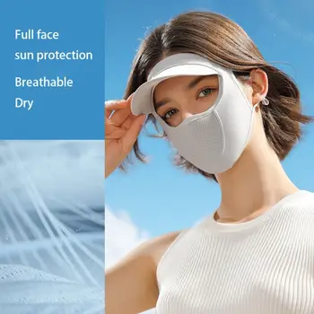  2023 Шифоновая защита от ультрафиолета, маска-козырек для Рыбалки, Солнцезащитная Дыхательная маска для Лица, защита от Солнца