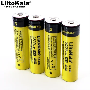  2023 Новый LiitoKala Lii-35S 18650 аккумулятор 3,7 В 3500 мАч литиевая аккумуляторная батарея для светодиодного фонарика + DIY заостренный