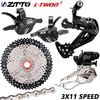  ZTTO MTB Shifter Groupset 3X11 33 Переключатель Скоростей Задний Переключатель Переднего Рычага Переключения Передач Комплект 11S Кассета 11V Цепь Для Горного Велосипеда