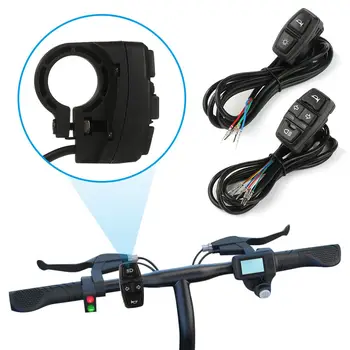  Черные Детали Электрическая Система Управления Велосипедной Лампой Выключатель света Электрического велосипеда Звуковой сигнал Поворота