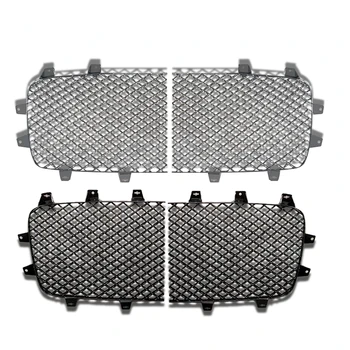  Автомобильная решетка Радиатора Переднего бампера Сетчатая Решетка Покрытие Серебристо-черный Стиль для Bentley GT 6.0 2012 2013 2014 2015 Аксессуары