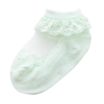  Короткие носки для маленьких девочек, Сетчатые носки, кружевные носки с рюшами, аксессуары для младенцев, прямая поставка