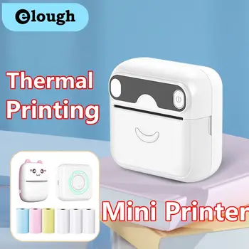  Мини-принтер Elough Label Портативный Беспроводной Карманный термопринтер с самоклеющимися наклейками для DIY Inkless Impresora Portátil