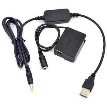  Кабель питания USB к постоянному току BLC12E Фиктивный Аккумулятор для Lumix DMC GH2 G81 G85 FZ1000 FZ2000 FZ300 FZ200 G6 G7 GX8 Камера DCC8 Соединитель постоянного тока