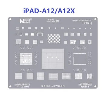  Для iPad Air 2020 A14/A9-A10X/A12/A12X/Pro Трафарет для Реболлинга BGA, Высококачественный процессор, Микросхема, Оловянная Посадка, Паяльная Сетка, Ремонт