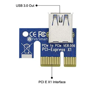  Плата PCI-E для PCIE USB-удлинитель 3.0, адаптер для карт, запасные аксессуары