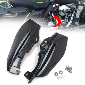  Глянцевый черный воздушный дефлектор L & R средней рамы, тепловой щит, крышка обтекателя для Harley Road Glide 2017-2021