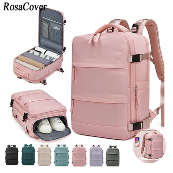  Женский Рюкзак для ноутбука 15,6 дюймов для девочек-подростков, USB-зарядка, школьный рюкзак, Независимая сумка для обуви, дорожный Рюкзак, рюкзак на открытом воздухе