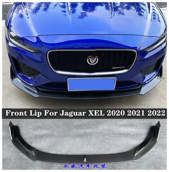  Подходит для Jaguar XE XEL 2020 2021 2022, Высококачественный бампер из углеродного волокна, Разветвители для передних Губ, Протектор