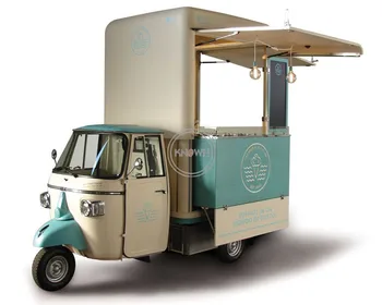  Тележка быстрого питания OEM для продажи Электрическая Тележка для трехколесного велосипеда для мороженого поддержка настройки Мобильного фургона для продажи хот-догов Ape